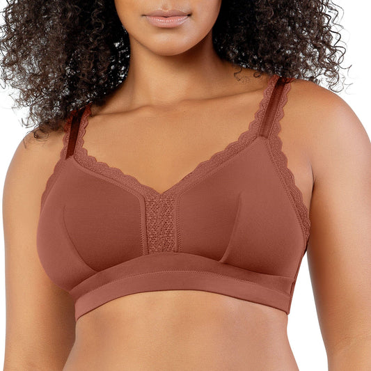 PARFAIT Dalis P5641 Women's Full Busted and Curvy Wire Free Bralette  - Spice