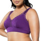Dalis Wire-Free Full Bust Bralette - Amethyst