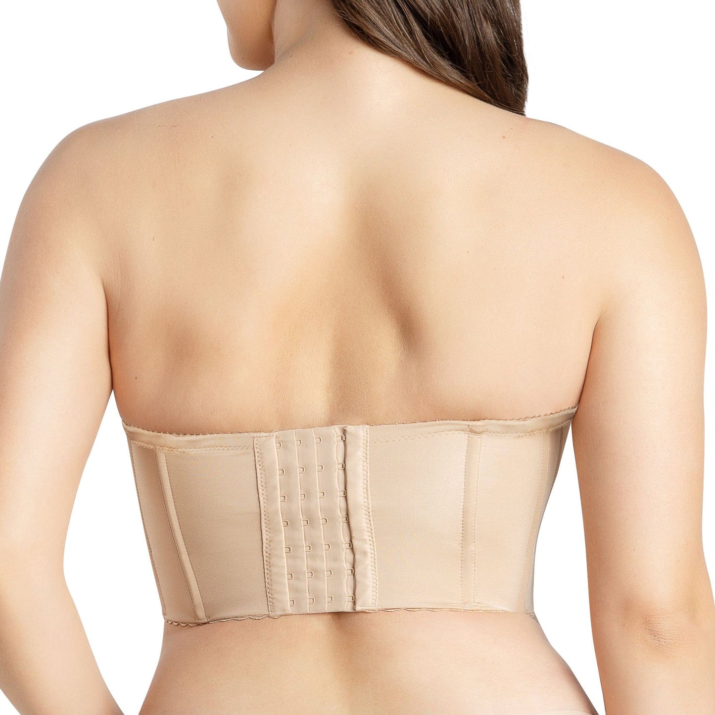 PARFAIT Elissa P50116 Women's Full Bust and Full Figure Strapless Longline Bra  - European Nude