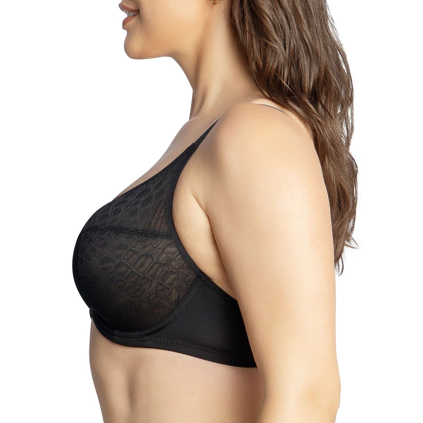 PARFAIT Enora P5272 Women's Full Bust Supportive Full Coverage Unlined Minimizer - Black