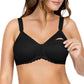 Leila Underwire Full Bust Nursing Bra - Black