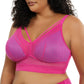 Mia Wire-Free Full Bust Padded Bralette - Bright pink