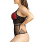 PARFAIT Mia Dot P6017 Women's Sexy Wire-free Bodysuit Lingerie - Black
