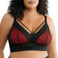 PARFAIT Mia Dot P6011 Women's Full Busted Lightly Padded Wire Free Bra - Black