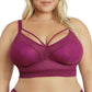 Mia Wire-Free Full Bust Padded Bralette - Blackberry