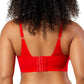 Mia Wire-Free Full Bust Padded Bralette - Racing Red