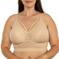 Mia Wire-Free Full Bust Lace Bralette - Bare
