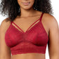 PARFAIT Mia Lace P5951 Women's Full Busted Lightly Padded Wire Free Bra - Rio Red