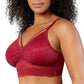 PARFAIT Mia Lace P5951 Women's Full Busted Lightly Padded Wire Free Bra - Rio Red