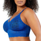Mia Wire-Free Full Bust Lace Bralette - Sapphire