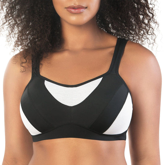 PARFAIT Women's Dynamic P5541 Full Bust Bounce Control Sports Bra - Black