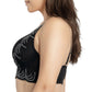 PARFAIT Pearl P6091 Women's Longline Plunge Full Busted Bra  - Black