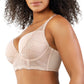 PARFAIT Pearl P6091 Women's Longline Plunge Full Busted Bra  - Cameo Rose