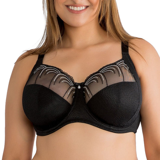 PARFAIT Pearl P60923 Women's Unlined Full Busted Bra - Black