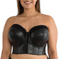 Stevie Longline Strapless Bustier - Black