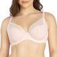 PARFAIT Shea P6062 Women's Full Bust Mesh Plunge Unlined Wired Bra - Petal Pink