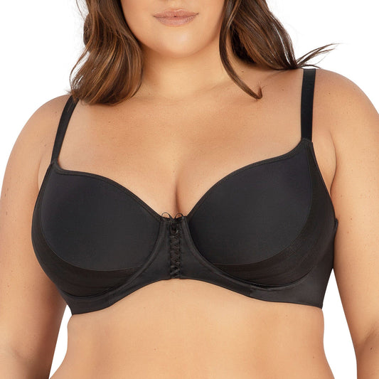 PARFAIT Shea P6061 Women's Spacer T-shirt Full Busted Bra - Black