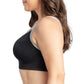 Wave Full Bust Sports Bra - Black