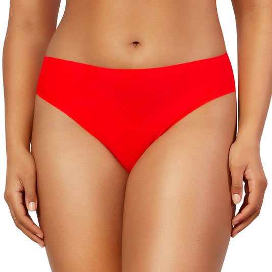 Bonded French Cut Body Smoothing Panty - Racing Red
