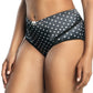 PARFAIT Charlotte 6917 Women's Full Figured Curvy High Waist Brief Vintage  - Black Dot