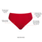 Bonded  French Cut Body Smoothing Panty - Racing Red
