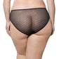 PARFAIT Marrianne Microfiber Polka Dot Mesh Low Rise Bikini Style - Black