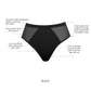 PARFAIT Micro Dressy PP306 French Cut High Waisted Sexy Sheer Panties - Black