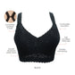 PARFAIT Adriana P5482 Women's Curvy and Full Bust Supportive Wire-free Lace Bra  - Black