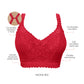PARFAIT Adriana P5482 Women's Curvy and Full Bust Supportive Wire-free Lace Bra  - Racing red