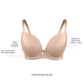 Casey Full Bust Padded Plunge T-Shirt Bra - E. Nude