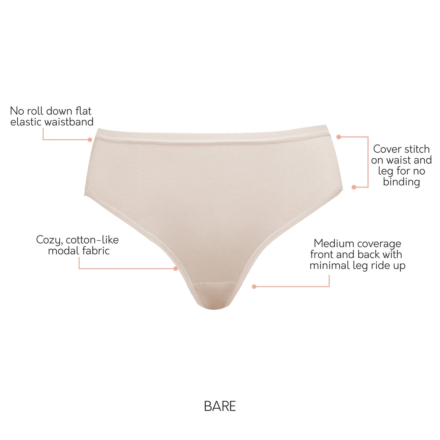Cozy Full Covergae Hipster - Bare