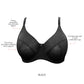 PARFAIT Enora P5272 Women's Full Bust Supportive Full Coverage Unlined Minimizer - Black