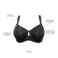 Erika Full Bust Unlined Molded Bra - Black