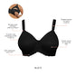 Leila Underwire Full Bust Nursing Bra - Black