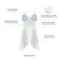 Mia Lace Lingerie Wire-Free Chemise - Pearl White