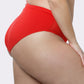 PARFAIT Micro Dressy PP306 French Cut High Waisted Sexy Sheer Panties (2 Pack)  - Racing Red