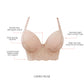 PARFAIT Pearl P6091 Women's Longline Plunge Full Busted Bra  - Cameo Rose