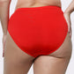 PARFAIT Micro Dressy PP306 French Cut High Waisted Sexy Sheer Panties (2 Pack)  - Racing Red