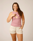Ribbed Bamboo Racerback Nursing Tank | Light Mauve