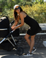 Stevie Active Racerback Nursing Dress | Black