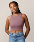 Sublime® Bamboo Hands-Free Pumping Longline Bra Top | Twilight