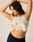 Sublime® Bamboo Hands-Free Pumping Longline Bra Top | Oatmeal Heather