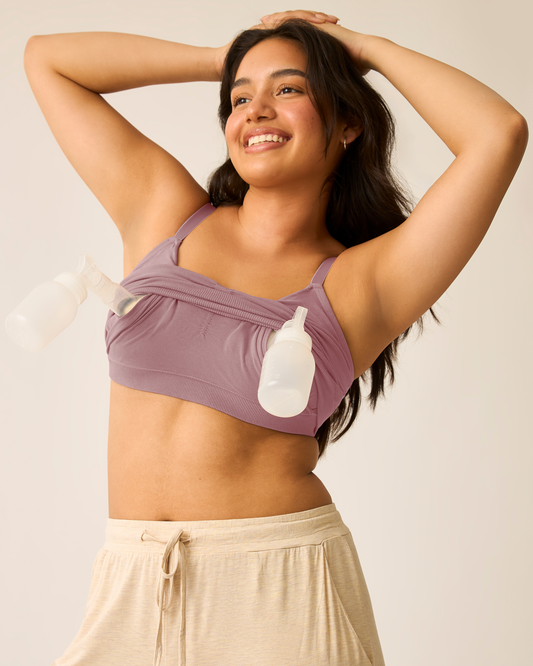 Sublime® Bamboo Hands-Free Pumping Lounge & Sleep Bra | Twilight