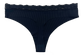 Laser Cut Rib Thong with Lace Waist, XS-2X