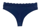 Laser Cut Rib Thong with Lace Waist, XS-2X