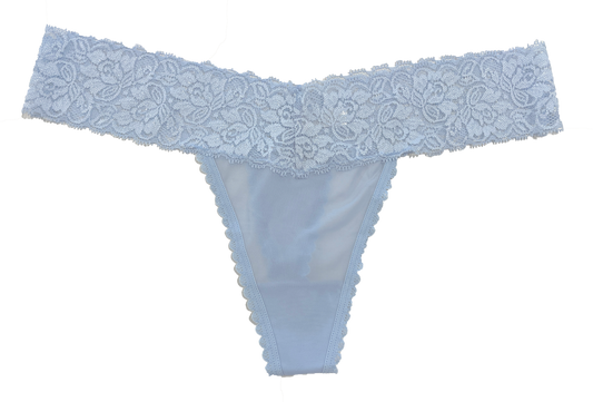 Mesh and Lace Classic Thong, XS- 2X