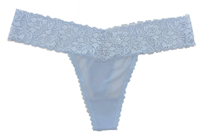 Mesh and Lace Classic Thong, XS-2X