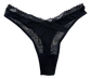 V-Front Mesh Thong with Lace, XS-2X