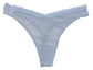 V-Front Mesh Thong with Lace, XS-2X