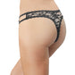 Double Strap Lace Thong, XS-2X